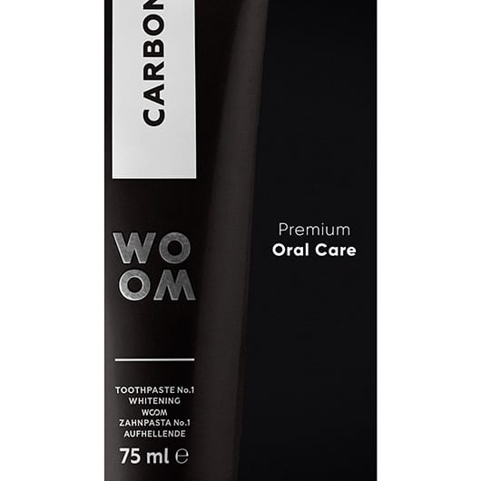 Черная Зубная Паста Woom Carbon+ для интенсивного отбеливания с углем - 75 мл