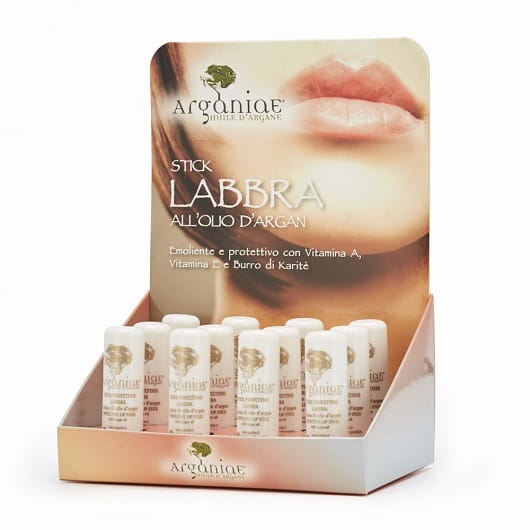 Захисний бальзам для губ з аргановою олією 5 мл x 12 шт. L'oro Liquido