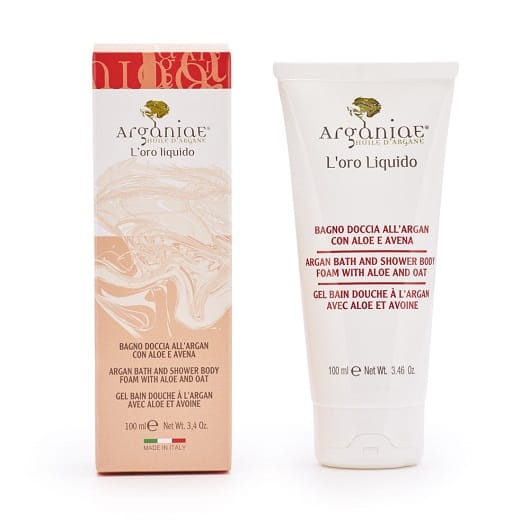 Гель для ванны и душа с аргановым маслом, алоэ и овсом L'oro Liquido