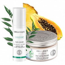 Набор косметики Для Кожи с Угрями и Акне: Энзимный Пилинг и Нормализующий Крем