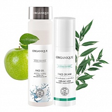 Набор косметики Для Кожи с Угрями и Акне: Гель для Умывания и Нормализующий Крем